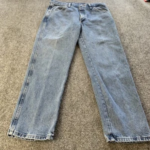 Rustler Mens Regular Fit Straight Blue Denim Jeans Light Wash Size 34 x 29 - Picture 1 of 14