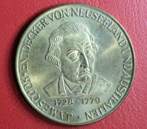 * 1979 MEMORIAL CAPTAIN COOK BRONZE MEDAL GERMAN? #ZRA25 - Bild 1 von 6