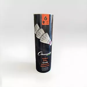 Champion Sports Tube of 6 Outdoor Nylon Badminton Birdies / Shuttlecocks - Picture 1 of 1