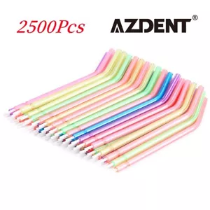 2500Pcs AZDENT Dental Spray Nozzle Tubes For 3-Way Air Water Syringe Disposable - Picture 1 of 13
