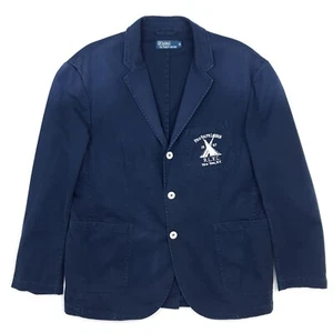 Chaqueta Blazer de Verano Polo Ralph Lauren XL Sin Estructura Azul Marino Abrigo Deportivo Barco Yate - Imagen 1 de 20