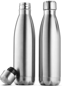 Finedine doppelwandige vakuumisolierte Edelstahl Wasserflasche 2er-Pack 17oz - Bild 1 von 9