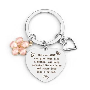 Aunt Gifts from Niece Auntie Gifts from Nephew Aunt Keychain Presents for Aun... - Picture 1 of 6
