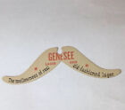 Vintage Rare Genesee Lager Bière Carton Moustache Longueur 7 pouces