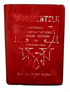 Van Belkum's Vreemde-Woordentolk 1930 Dutch to English Phrase Book Miniature HC - Imagen 1 de 3