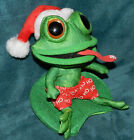 SUPER CUTE SANTA FROG ON A LILY PAD! CHRISTMAS! GIFT CARD HOLDER?