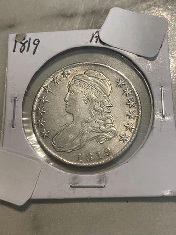 1819 capped bust silver half Better Grade Please Check My Many Listings Look 👀 Cover