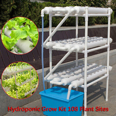 Hydroponic System Grow Kit 3 Layer 108 Plant Sites Plant Vegetable Hydrokultur • 105.87€