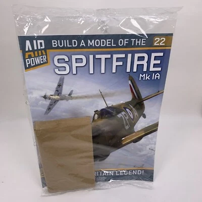 Build A Model Spitfire MK1A Issue #22 MKIA Air Power Partworks Hachette Magazine - Image 1 of 4