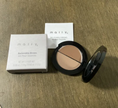  MALLY BELIEVABLE Brows *Medium Brown* New In Box.  - Image 1 of 4