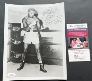 SUGAR RAY ROBINSON ~ Autographed/Signed 8x10 Photo ~ JSA COA AV36215 - Picture 1 of 9