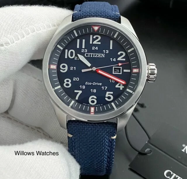 Citizen Eco Drive AW500016L 43mm Stainless Steel Quartz Blue Men's Wrist Watch