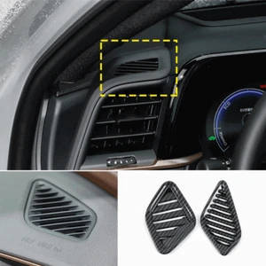Tablero de instrumentos de fibra de carbono superior para Toyota Crown 2023-2024 salida de aire moldura de ventilación - Imagen 1 de 5