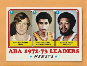 Bill Melchionni Chuck Williams Warren Jabali 1973-74 Topps League Leaders #239 - Picture 1 of 2