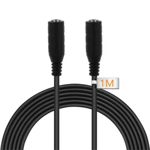 Cable Audio Doble Jack Hembra 3.5 mm de 1 Metro Sonido Estéreo v206 - Imagen 1 de 6
