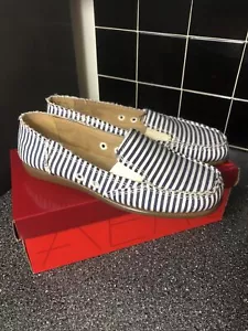 Aerosoles Stitch N Turn Solitaire Damen-Flats 9,5 M blau-weiß gestreift - Bild 1 von 7