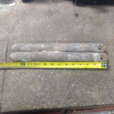 2 Vintage Cast Iron 5 lb ~14" Antique Sash Window Weights Architectural A Cover
