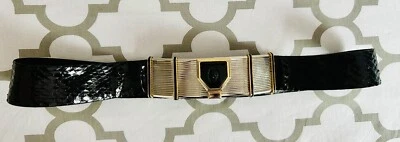 Cinturón de piel de serpiente Judith Leiber para mujer Foto 1 de 2