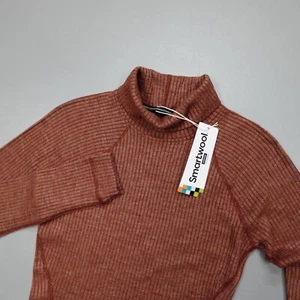 Smartwool Thermal Merino Rib Turtleneck Shirt Pecan Brown Women’s Size XS - Picture 1 of 8