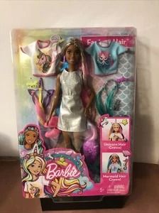 Barbie afroamericana fantasia capelli sirena e unicorno corone Barbie bambola nuova con scatola - Foto 1 di 4