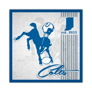 NFL Indianapolis Colts 10x10 Album Design Wood Sign Throwback  Fan Decor - Picture 1 of 1