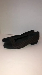 Ditto By Van Eli Black Brown Slip On 1/2” Heel Shoes - Picture 1 of 11