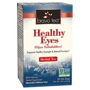 Bravo Tea Healthy Eyes Herbal Supplement Caffeine Free Tea Bags 20 Ct Pack of 6 - Picture 1 of 4