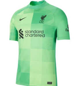 Nike FC Liverpool Men's Home Goalie Gk Jersey Green all Sizes New - Picture 1 of 3