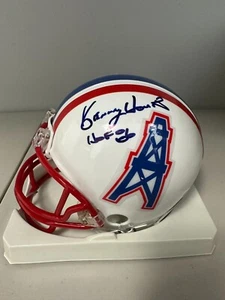 Kenny Houston HOF 86 Signed Autographed Oilers Mini Helmet JSA COA - Picture 1 of 6