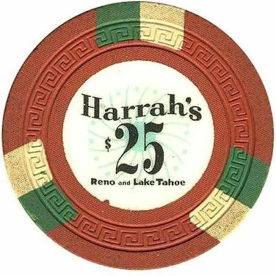 Harrah's Casino Reno/Lake Tahoe Nevada $25 Chip 1960 - Image 1 of 2