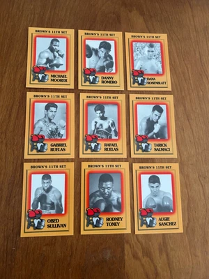 9 RARE 1997 BROWN's Boxing Cards MICHAEL MOORER DANNY ROMERO!!! ETC - Image 1 of 2