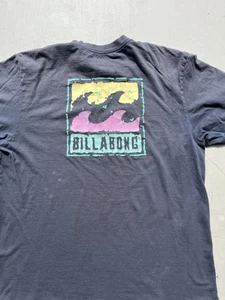 Men's Billabong T-Shirt Gray Spell-Out Logo XL Cotton Surf Summer Stretch Camp - Picture 1 of 16