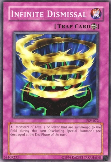 Infinite Dismissal - PSV-072 - Common - Unlimited Edition Near Mint Pharaohs Ser - Image 1 of 1