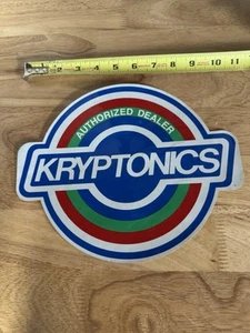 Large KRYPTONICS Skateboard Authorized Dealer decal - Picture 1 of 1