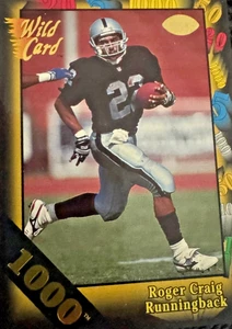 1991 Wild Card - Roger Craig #35 1000 Stripe (RARE) - Picture 1 of 2