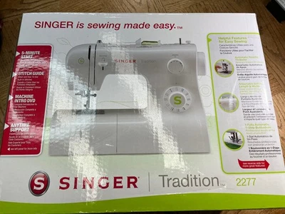 SINGER Tradition 2277 mechanische Nähmaschine einmal benutzt neu geöffneter Karton - Bild 1 von 4
