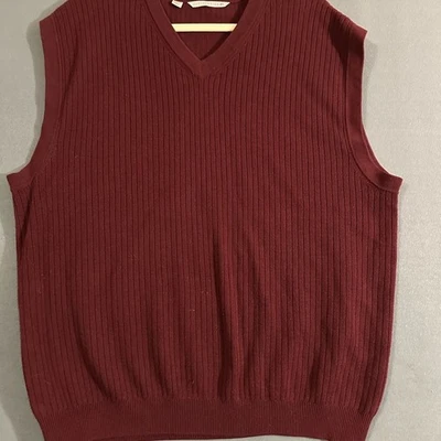 Cutter & Buck Red V-Neck Sweater XL - Image 1 of 4