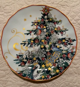 Plato de ensalada Williams Sonoma Twas The Night Before Christmas Tree LEER - Imagen 1 de 19