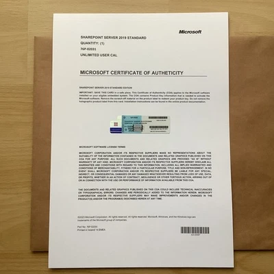 MS SharePoint Server 2019 edición estándar 64 bits con llamada de usuario ilimitada Foto 1 de 3