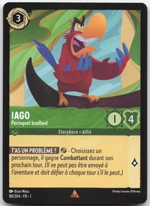 Carte Lorcana Iago 80/204 Chapitre 1 Français - Imagen 1 de 2