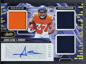 2024 Panini Absolute #RPMA-AEE Audric Estime RP Material Auto 088/399 - Bild 1 von 2