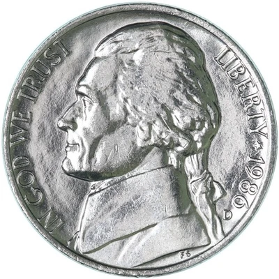 1986 D Jefferson Nickel Choice BU US Coin See Pics C307 - Image 1 of 3