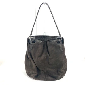 CARTIER marcello logo Bag Tote Bag Shoulder Bag Brown - Picture 1 of 13
