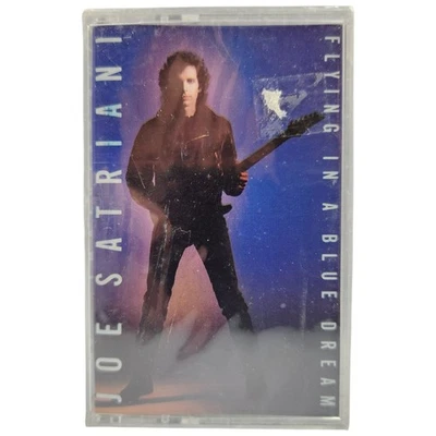 Vintage Joe Satriani Cassette Flying In A Blue Dream 1989 Rock Album Sealed New - Image 1 of 4