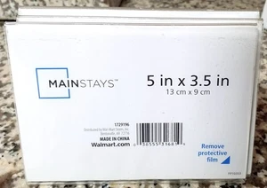 CLEAR ~ ACRYLIC ~ PHOTO FRAME ~ 5x 3.5" HORIZONTAL PLASTIC PICTURE FRAME --- NEW - Picture 1 of 6