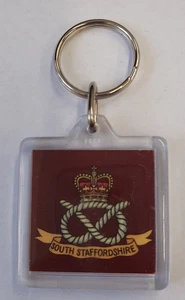 Acryl Militär Schlüsselanhänger South Staffordshire Regiment - Bild 1 von 1