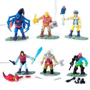 Mega Bloks Masters of The Universe He-Man Spider-Man Skeletor 2 Inch Figure Set - Picture 1 of 7