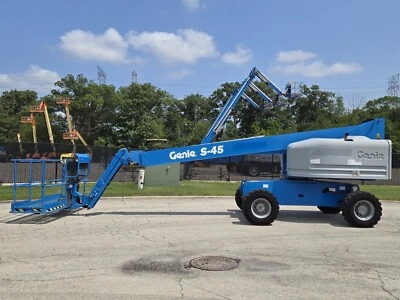 2017 GENIE S-45 DIESEL 4X4 45' TELESCOPIC BOOM LIFT AERIAL LIFT BOOM MANLIFT JLG - Image 1 of 4