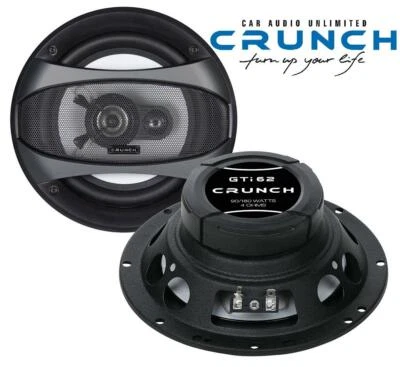 Crunch GTI62 16,5 cm (6.5") 2-Wege Koaxial Lautsprecher 180 Watt - 1 Paar - Bild 1 von 4