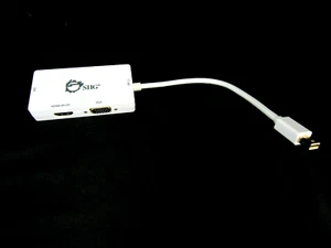 SIIG Mini DisplayPort 1.2 to 4K HDMI/DVI/VGA Conversion Adapter (CB-DP1H11-S1) - Picture 1 of 2